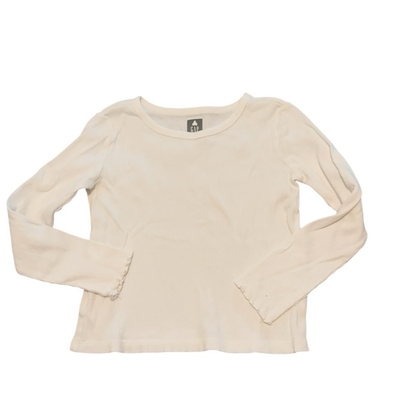 GAP White Ribbed Top - Picture 1 of 3